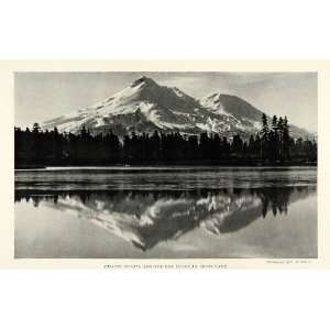 1922 Print Mount Shasta Chaste Grass Lake Volcano 
