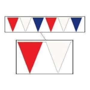  pennant flags red, white, blue 105 