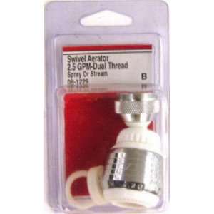  Lasco 09 1229 Dual Thread White Swivel Spray Faucet