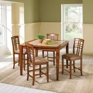   Piece Counter Height Dining Set in Holly Oak Furniture & Decor