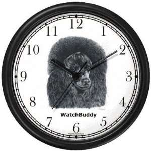  Poodle (Black) Dog Wall Clock by WatchBuddy Timepieces 