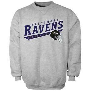 Reebok Baltimore Ravens Ash The Call Is Tails Crew Sweatshirt (Medium 