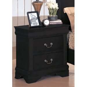  YT Furniture 8803N   Louis Philippe Night Stand (Black 