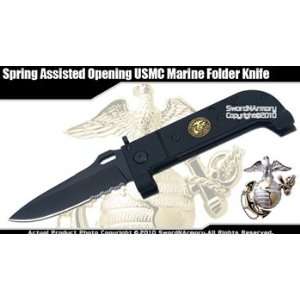  Assisted Opening USMC Marine Tactical Knife Folder