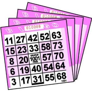   Pattern Paper Bingo Cards (500 ct) (500 per package) Toys & Games