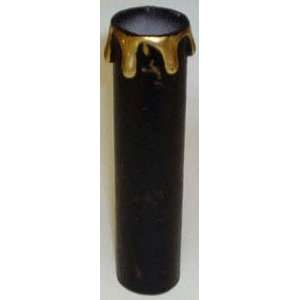 4 Black w/ Gold Drip, candelabra base