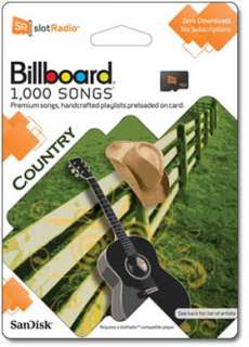  SanDisk slotRadio Country Card (1,000 Songs)  Players 