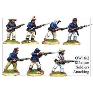  Old West Mexican Soldiers Attacking (6) Toys & Games