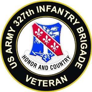  US Army Veteran 327th Infantry Brigade Decal Sticker 3.8 