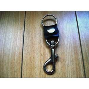  Black Leather Band Keychain