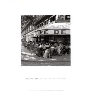   Cafe de Flore, St. Germaine des Pres, July, 1952 by Robert Capa 14x18