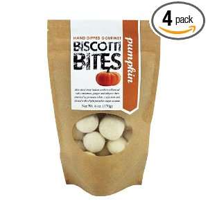 Traverse Bay Confections Biscotti Bites, Pumpkin, 6 Ounce (Pack of 4 