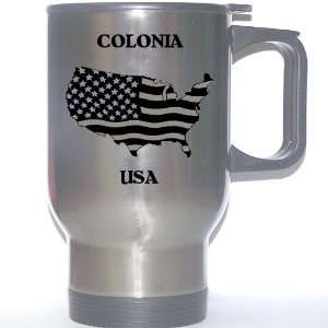  US Flag   Colonia, New Jersey (NJ) Stainless Steel Mug 