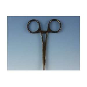  4 Inch Straight Large Loop Forceps Black Finish Sports 