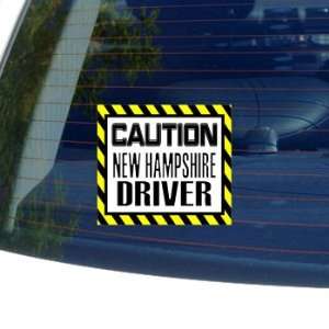  Caution New Hampshire Driver   Window Bumper Laptop 