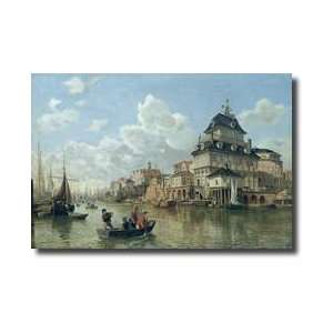  The Boat House At Hamburg Harbour 1850 Giclee Print