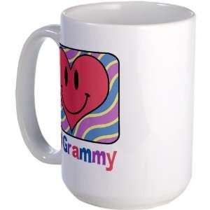  I Love Grammy Grandma Large Mug by  Everything 