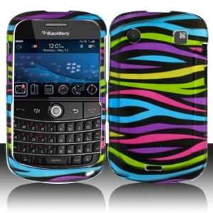  Blackberry 9900 9930 Bold Touch Rainbow Zebra Case Cover 