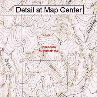   Map   Jonesboro, Oregon (Folded/Waterproof)