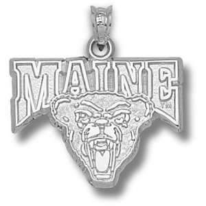  University of Maine Maine W/Bear Pendant (Silver 