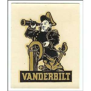  Vintage Vanderbilt Commodores University Decal 1950 