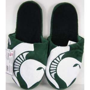 Michigan State Spartans 2011 Big Logo Two Tone Hard Sole Slippers 