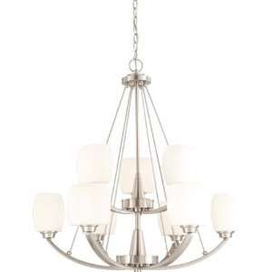 Satco Products Inc 60/4189 Helium   9 Light Two Tier Chandelier w 