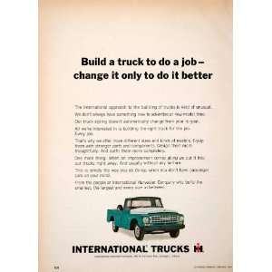 1964 Ad International Harvester Trucks Engine Vehicle Automobile Gas 