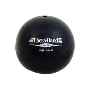  Thera band Soft Weight (Each), Black, 6.6 Lbs / 3 Kg Used 