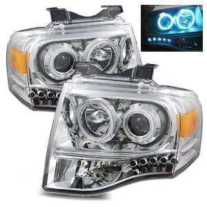  2007 2008 Ford Expedition Projector Headlights /w Amber 