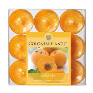   Pack of 54 Tea Light Apricot Mint Aromatic Candles
