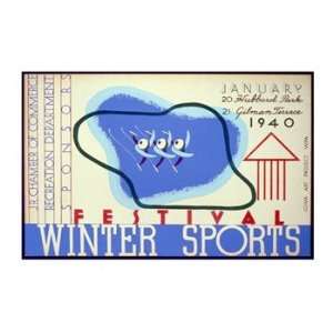  Winter sports festival, Jr. Chamber of Commerce Poster (16 
