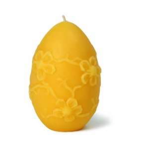  Long lasting Hand cast 100% Pure Beeswax Candle, Hand Sculpted Egg 