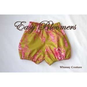 Whimsy Couture Sewing Pattern/Tutorial ebook EASY BLOOMERS and DIAPER 
