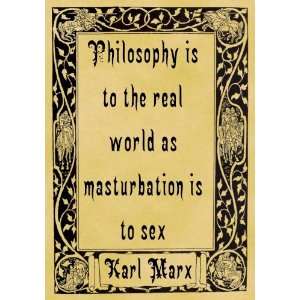   Size Parchment Poster Quotation Karl Marx Philosophy