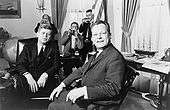 Kennedy meeting with West Berlin governing mayor Willy Brandt 