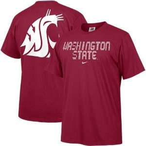   Washington State Cougars Crimson College Big T Shirt Sports