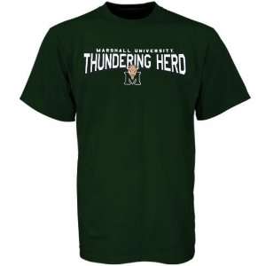  Marshall Thundering Herd Green Youth School Mascot T shirt 