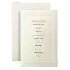 First Base Embossed Invitation Cards, 250 Cards, Ivory