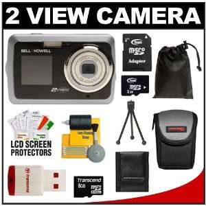 Bell & Howell 2V5 2View Digital Camera (Silver) with Pouch 