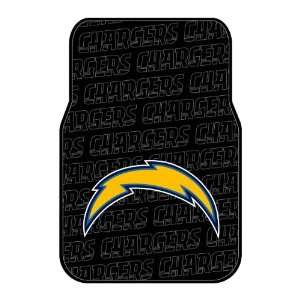 FMCHARGERS   San Diego Chargers Front Floor Mats 2 Piece NFL Football 