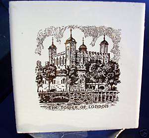 RICHARDS MADE IN ENGLAND TOWER OF LONDON TILE GOLDPRINT  