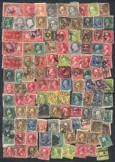 USA big lot of old used stamps, POSTMARKS  