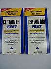 Certain Dri Feet Moisture Control Pads Foot Odor Wetnes
