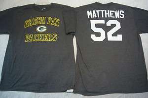 2400 Mens 100% Licensed NFL Apparel Packers CLAY MATTHEWS Jersey Shirt 