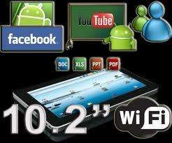 NEW 10.2 GOOGLE ANDROID 2.2 TABLET WIFI HDMI 512MB 8GB  