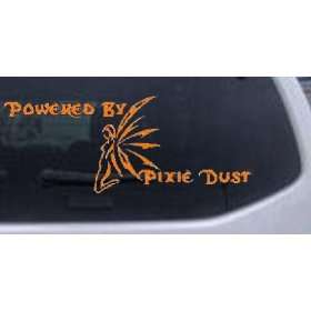 Orange 44in X 17.1in    Powered By Pixie Dust Car Window Wall Laptop 