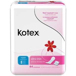  Kotex Ultra Thin Maxi Pads 44 ct (Quantity of 5) Health 