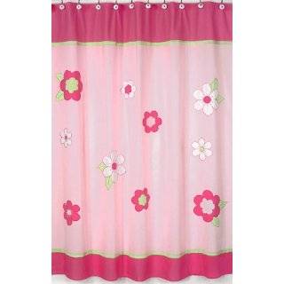 Pink and Purple Butterfly Collection Kids Bathroom Fabric Bath Shower 