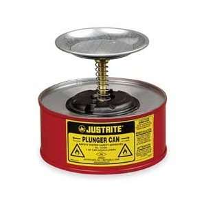 Plunger Can,1 Quart,steel   JUSTRITE  Industrial 
